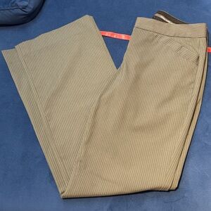 Express Women's Gray Pinstripe Trousers